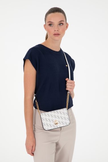 کیف رودوشی  سفید  استاندارد فیت  زنانه یو اس پولو | US POLO ASSN
