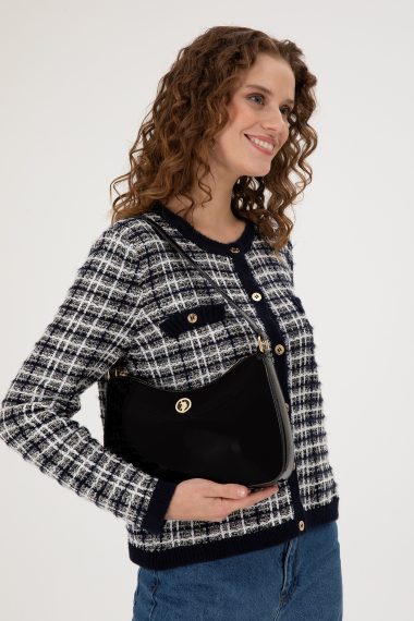 کیف رودوشی روگان  سیاه  استاندارد فیت  زنانه یو اس پولو | US POLO ASSN