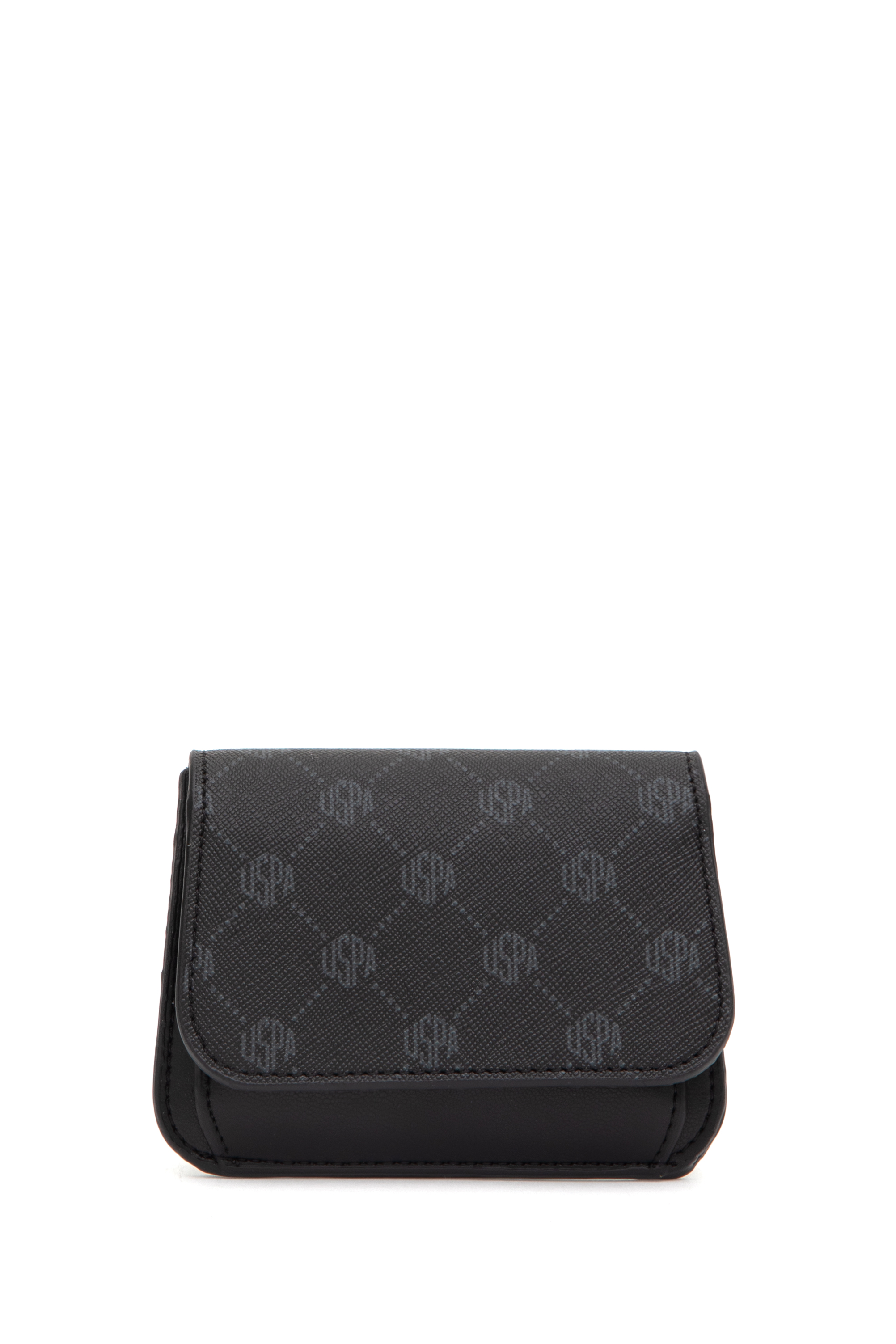 کیف پول سیاه رگولار زنانه یو اس پولو | US POLO ASSN