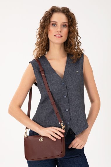 کیف رودوشی  بورگاندی  استاندارد فیت  زنانه یو اس پولو | US POLO ASSN
