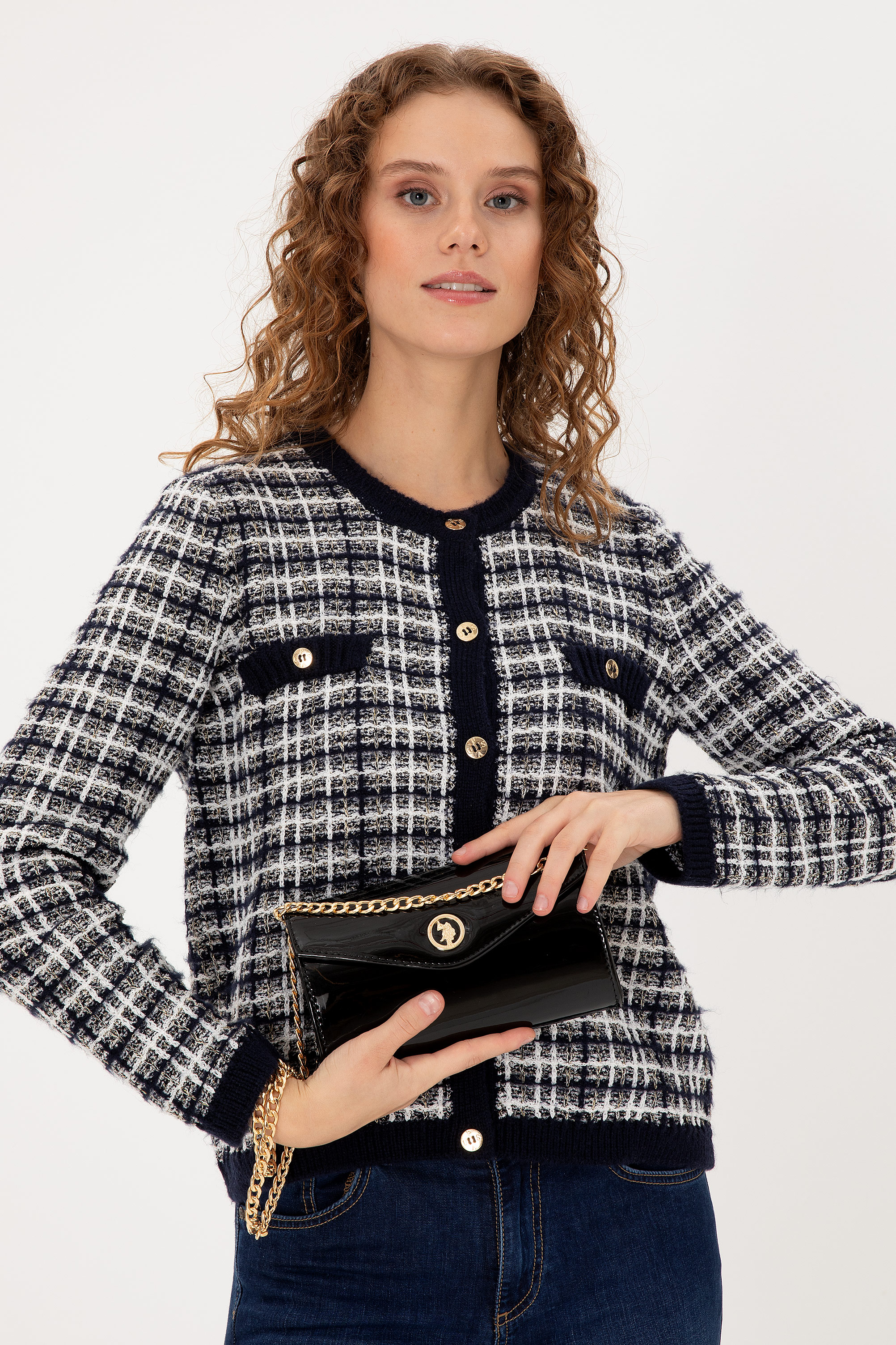 کیف رودوشی روگان سیاه استاندارد فیت زنانه یو اس پولو | US POLO ASSN