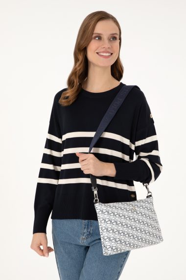کیف رودوشی  نقره ای  استاندارد فیت  زنانه یو اس پولو | US POLO ASSN