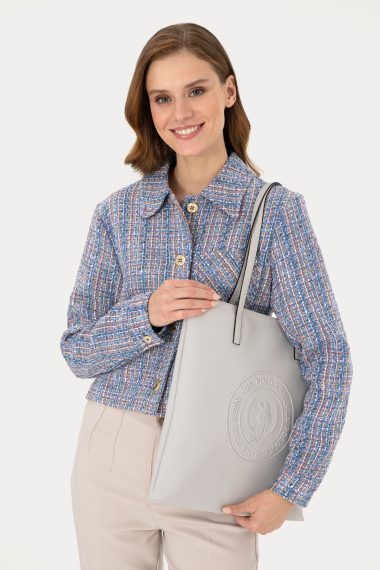 کیف رودوشی  خاکستری تیره  استاندارد فیت  زنانه یو اس پولو | US POLO ASSN