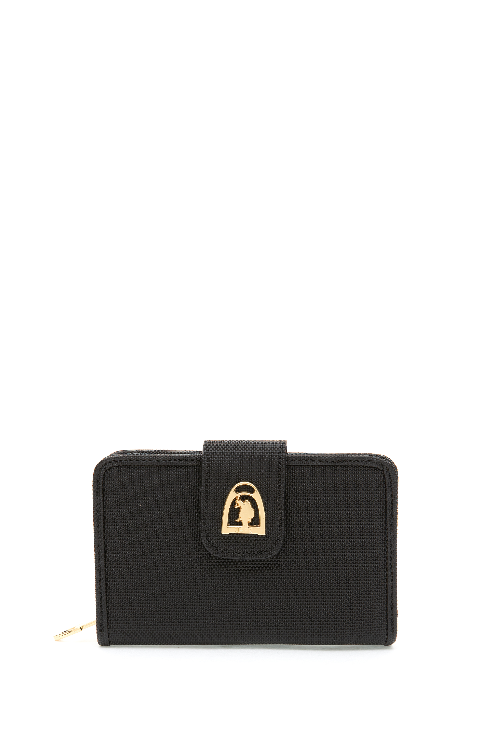 کیف پول سیاه رگولار زنانه یو اس پولو | US POLO ASSN