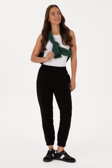 شلوار ورزشی جاگر  سیاه  رگولار  زنانه یو اس پولو | US POLO ASSN