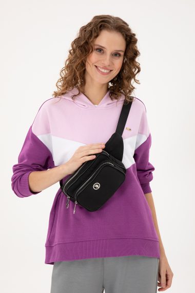 کیف کمری کپیتون سیاه استاندارد فیت زنانه یو اس پولو | US POLO ASSN