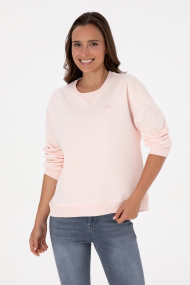 سویشرت  صورتی روشن  Oversize  زنانه یو اس پولو | US POLO ASSN