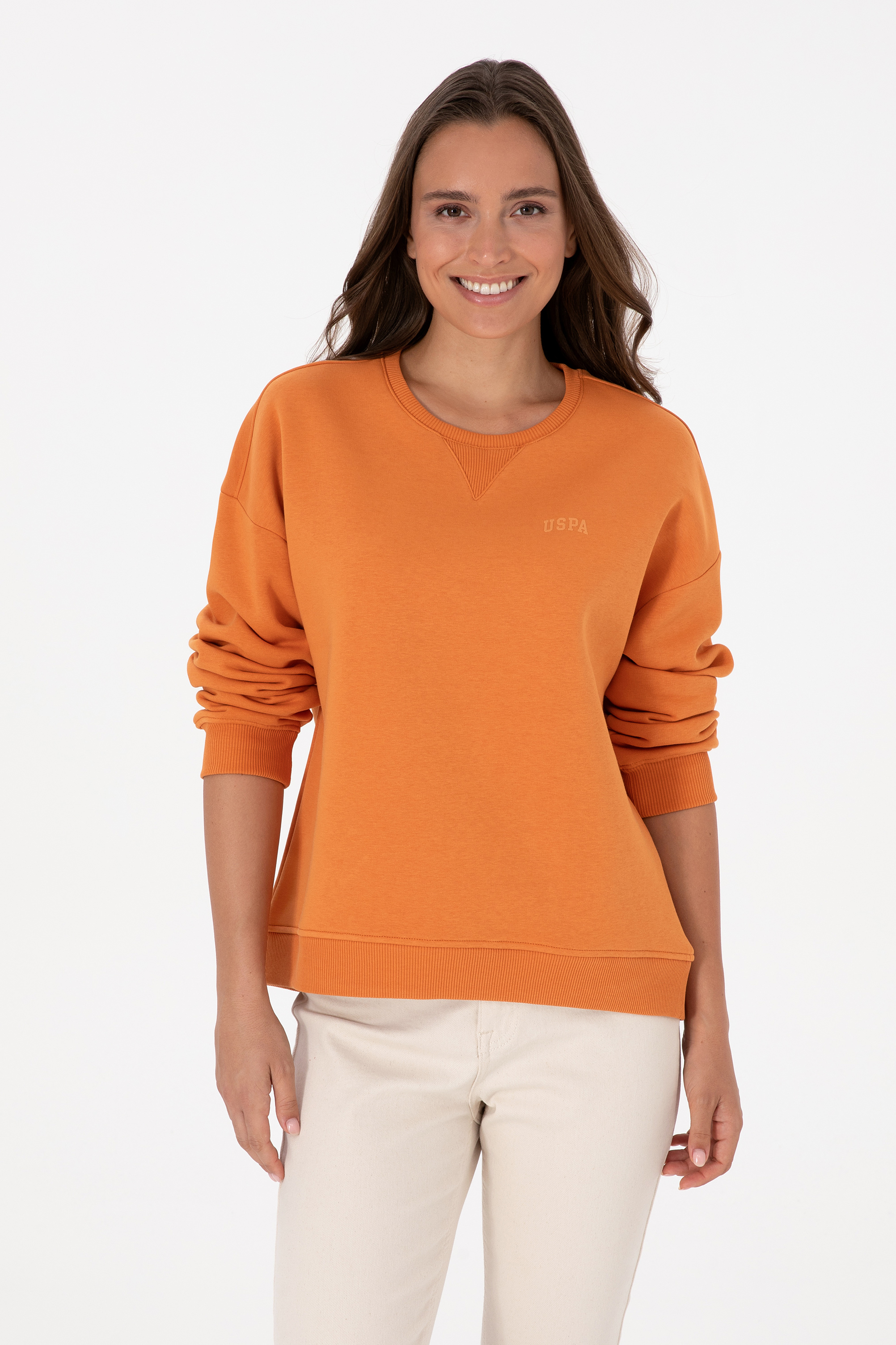 سویشرت مسی Oversize زنانه یو اس پولو | US POLO ASSN