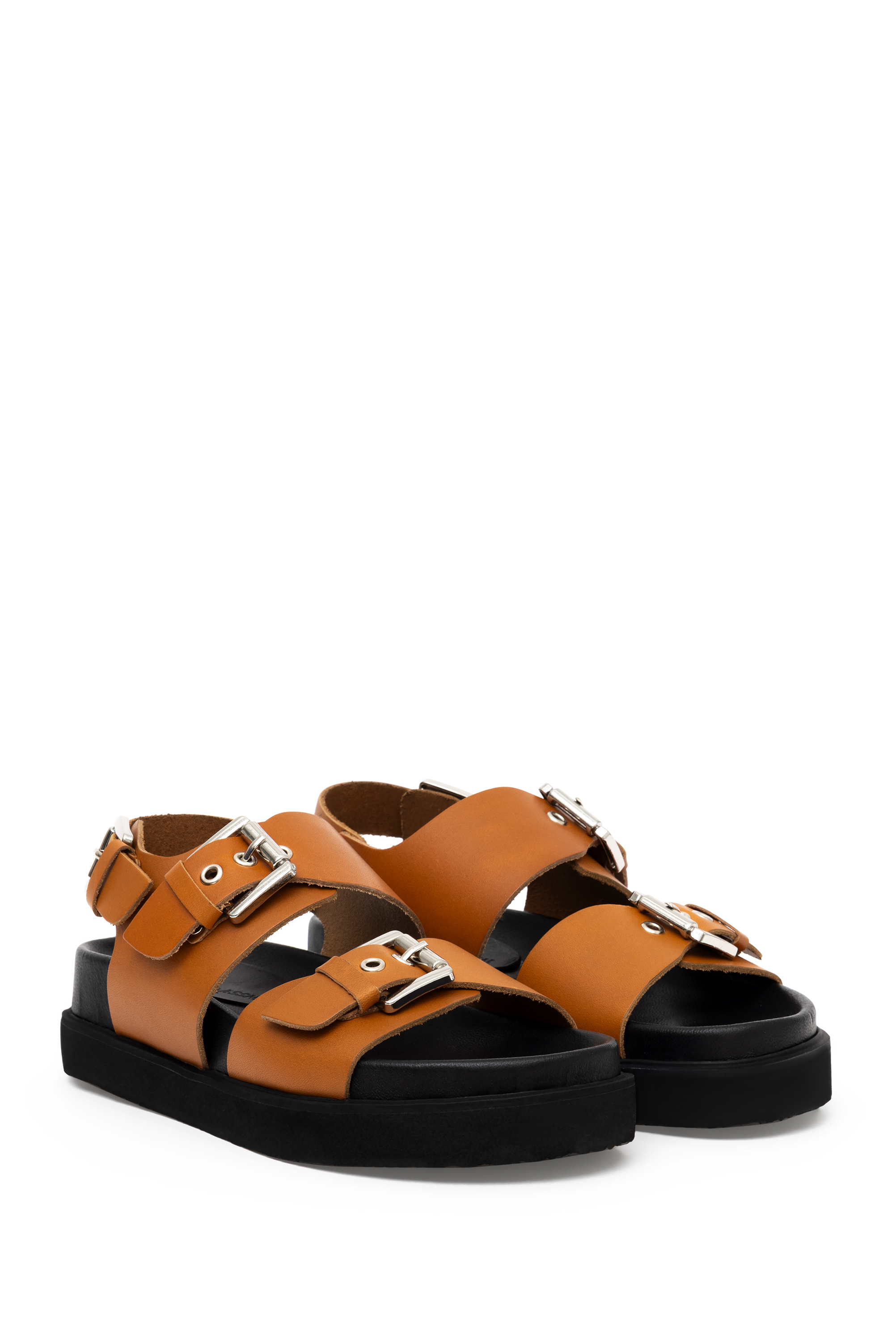 صندل قهوه ای روشن استاندارد فیت زنانه یو اس پولو | US POLO ASSN