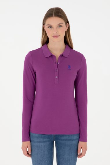 سویشرت  بنفش  اندامی  زنانه یو اس پولو | US POLO ASSN