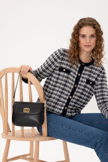 کیف رودوشی  سیاه  استاندارد فیت  زنانه یو اس پولو | US POLO ASSN
