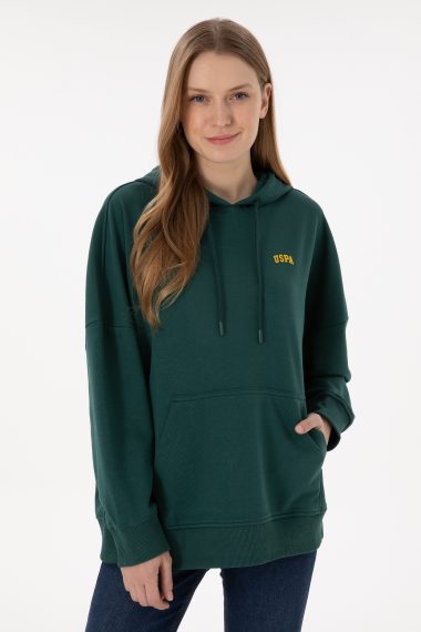 سویشرت  سبز تیره  Oversize  زنانه یو اس پولو | US POLO ASSN