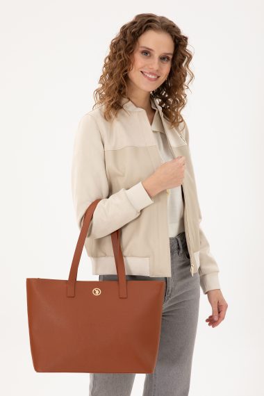 کیف رودوشی  قهوه ای روشن  استاندارد فیت  زنانه یو اس پولو | US POLO ASSN