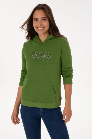 سویشرت  سبز  رگولار  زنانه یو اس پولو | US POLO ASSN