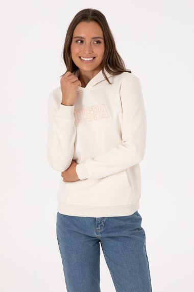 سویشرت  سفید  رگولار  زنانه یو اس پولو | US POLO ASSN