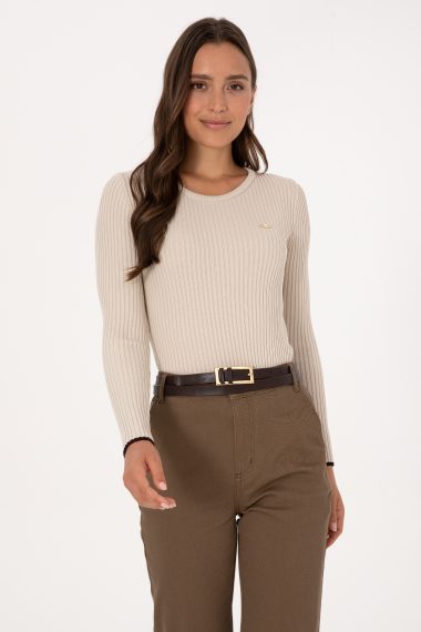 بافت  خاکستری ملانژ  Ex.Slim  زنانه یو اس پولو | US POLO ASSN