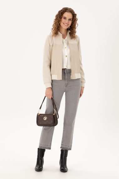 کیف رودوشی  قهوه ای  استاندارد فیت  زنانه یو اس پولو | US POLO ASSN