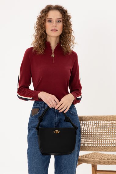 کیف رودوشی  سیاه  استاندارد فیت  زنانه یو اس پولو | US POLO ASSN
