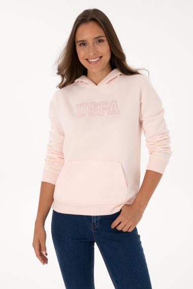 سویشرت  صورتی روشن  رگولار  زنانه یو اس پولو | US POLO ASSN