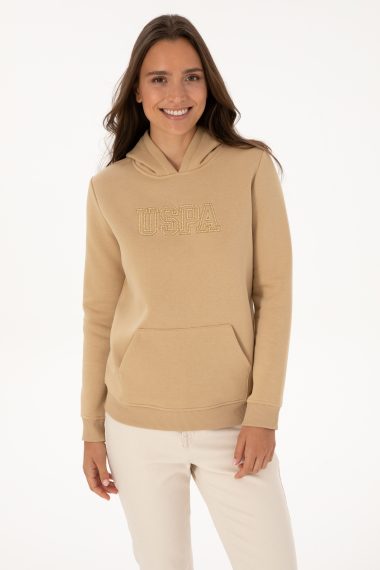 سویشرت  کرمی  رگولار  زنانه یو اس پولو | US POLO ASSN