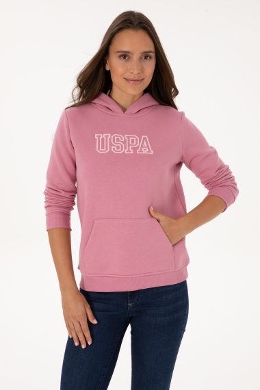 سویشرت  صورتی تیره  رگولار  زنانه یو اس پولو | US POLO ASSN