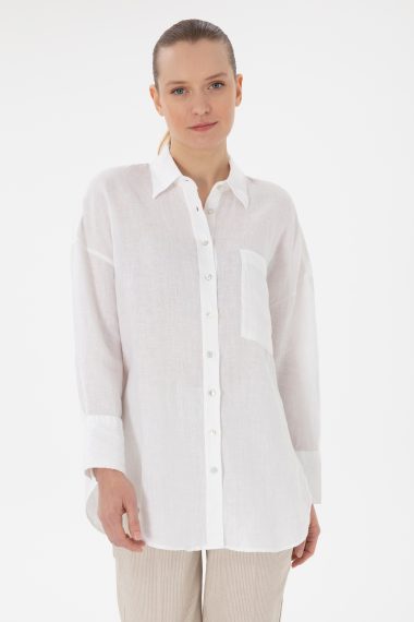 پیراهن  سفید  Oversize  زنانه یو اس پولو | US POLO ASSN
