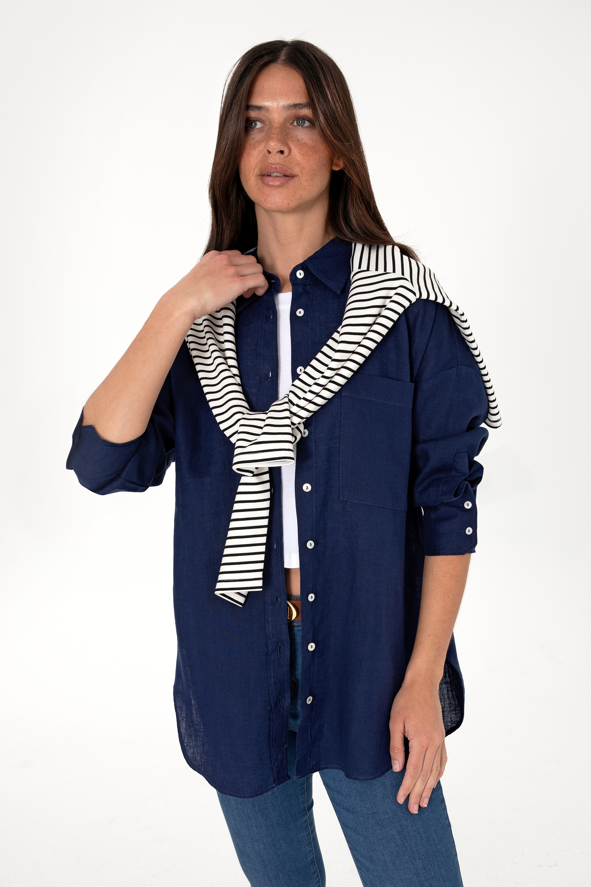 پیراهن  لاجورد  Oversize  زنانه یو اس پولو | US POLO ASSN