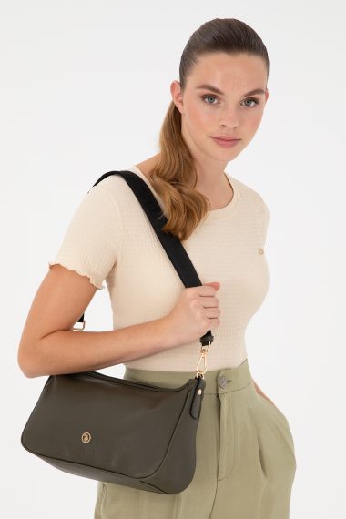 کیف رودوشی  خاکی  استاندارد فیت  زنانه یو اس پولو | US POLO ASSN
