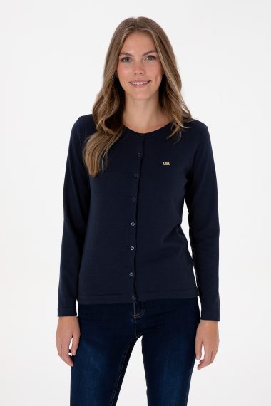 ژاکت تریکو  لاجورد  اندامی  زنانه یو اس پولو | US POLO ASSN