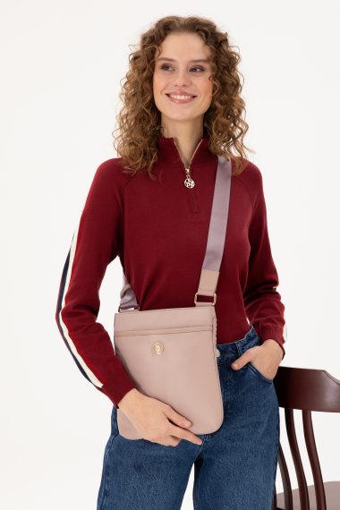 کیف رودوشی  بژ  استاندارد فیت  زنانه یو اس پولو | US POLO ASSN