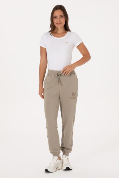 شلوار ورزشی جاگر  خاکی روشن  جاگر  زنانه یو اس پولو | US POLO ASSN