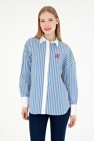 پیراهن  آبی تیره  Oversize  زنانه یو اس پولو | US POLO ASSN