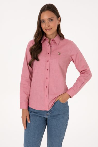 پیراهن  گلبهی  اندامی  زنانه یو اس پولو | US POLO ASSN
