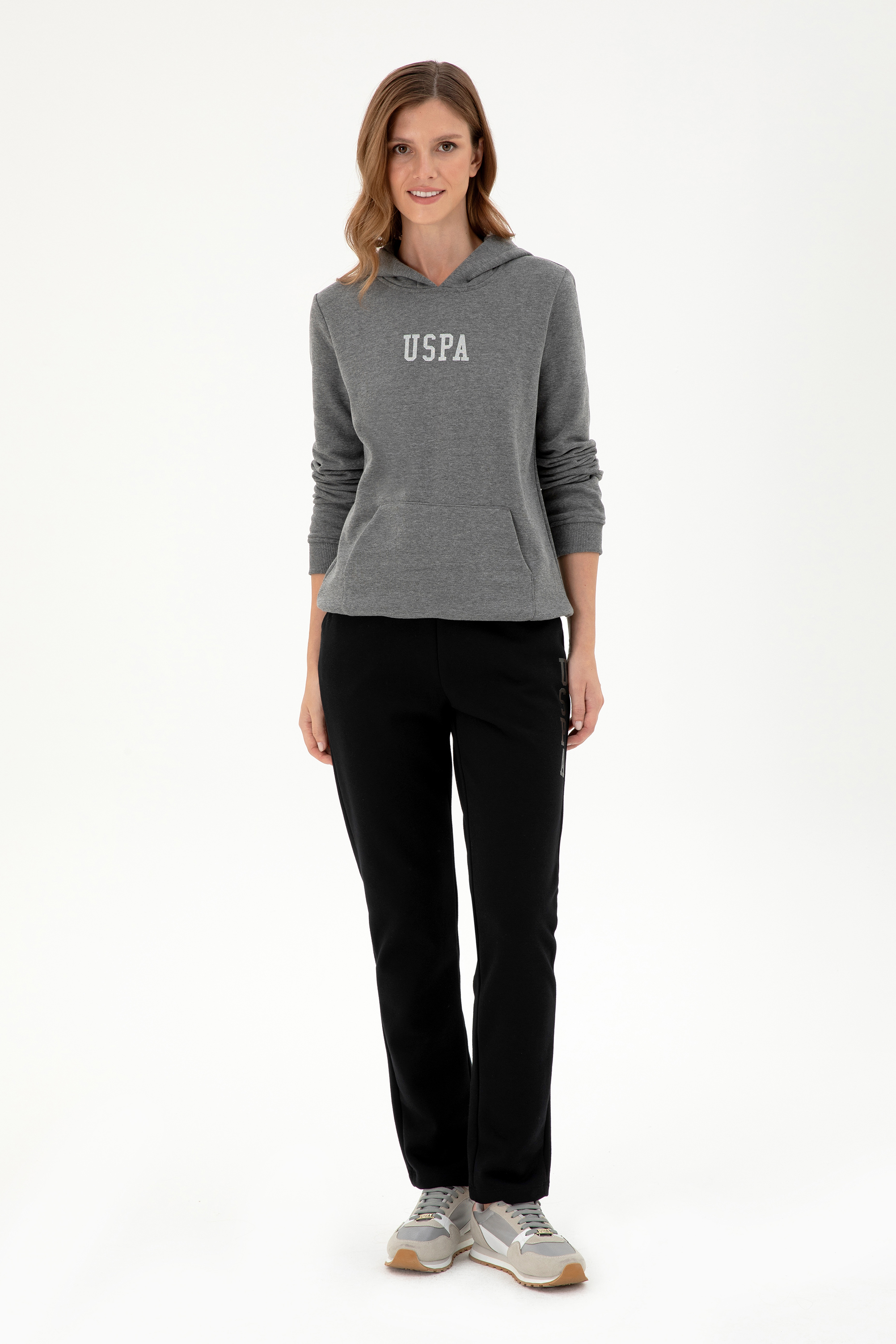 شلوار ورزشی سیاه رگولار زنانه یو اس پولو | US POLO ASSN