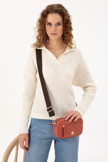 کیف رودوشی  رز خشک  استاندارد فیت  زنانه یو اس پولو | US POLO ASSN