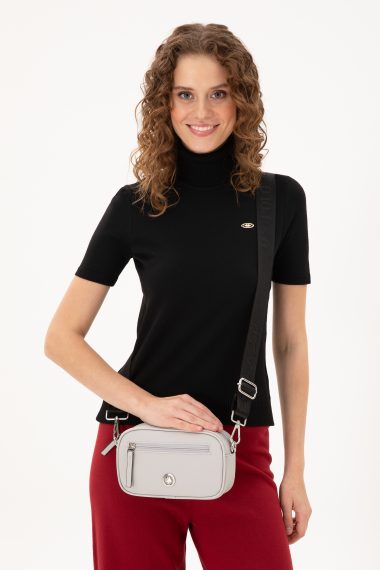 کیف رودوشی  خاکستری تیره  استاندارد فیت  زنانه یو اس پولو | US POLO ASSN