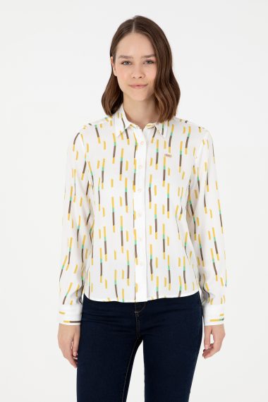 پیراهن  خاکی  رگولار  زنانه یو اس پولو | US POLO ASSN