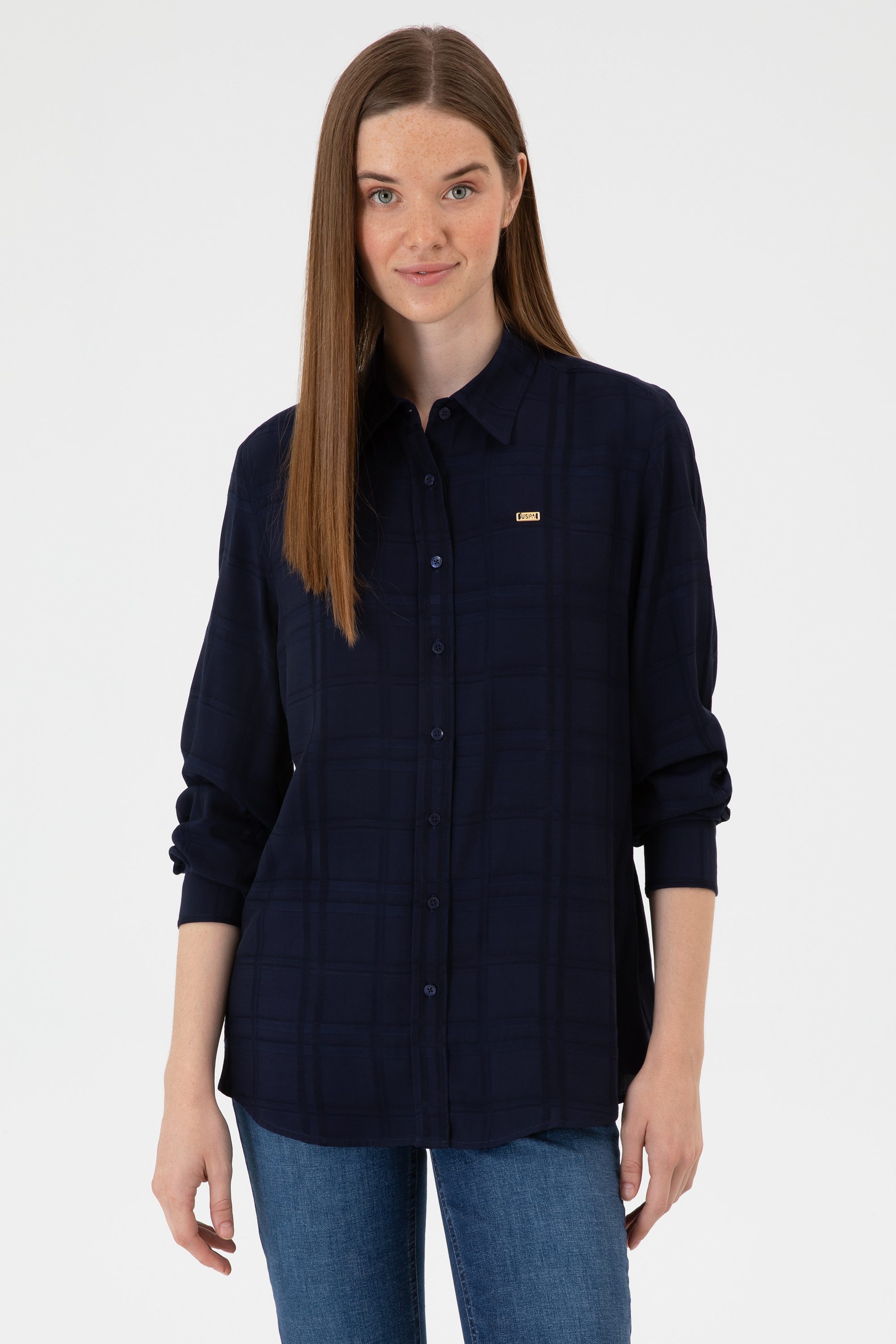 پیراهن لاجورد رگولار زنانه یو اس پولو | US POLO ASSN
