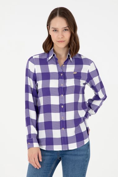 پیراهن  بنفش  رگولار  زنانه یو اس پولو | US POLO ASSN