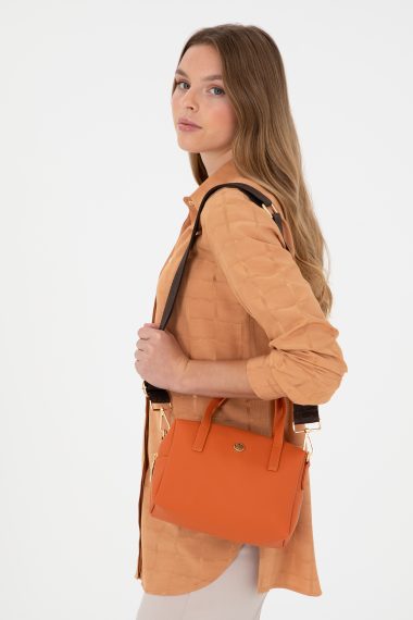 کیف رودوشی  نارنجی  استاندارد فیت  زنانه یو اس پولو | US POLO ASSN