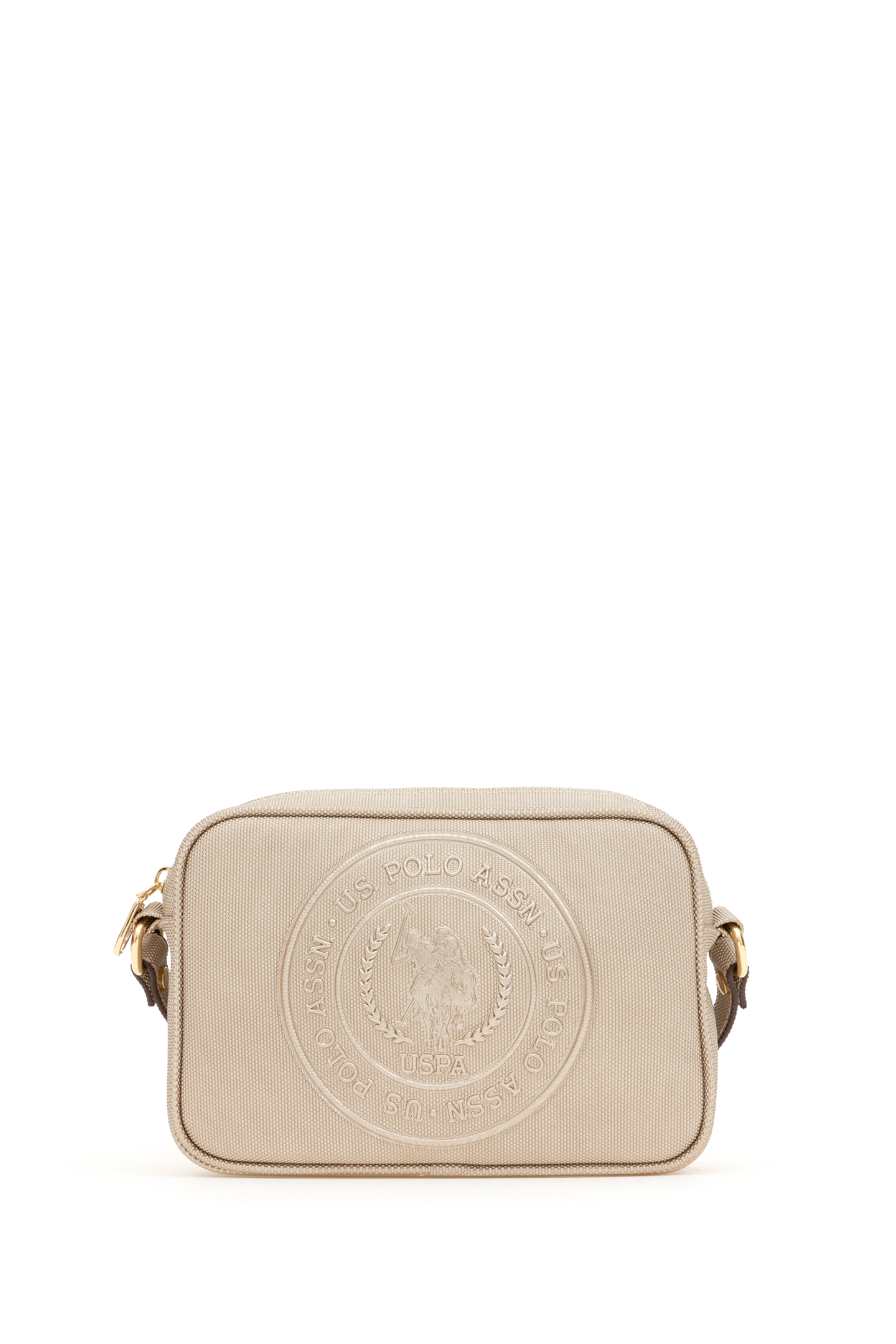 کیف رودوشی طلایی استاندارد فیت زنانه یو اس پولو | US POLO ASSN