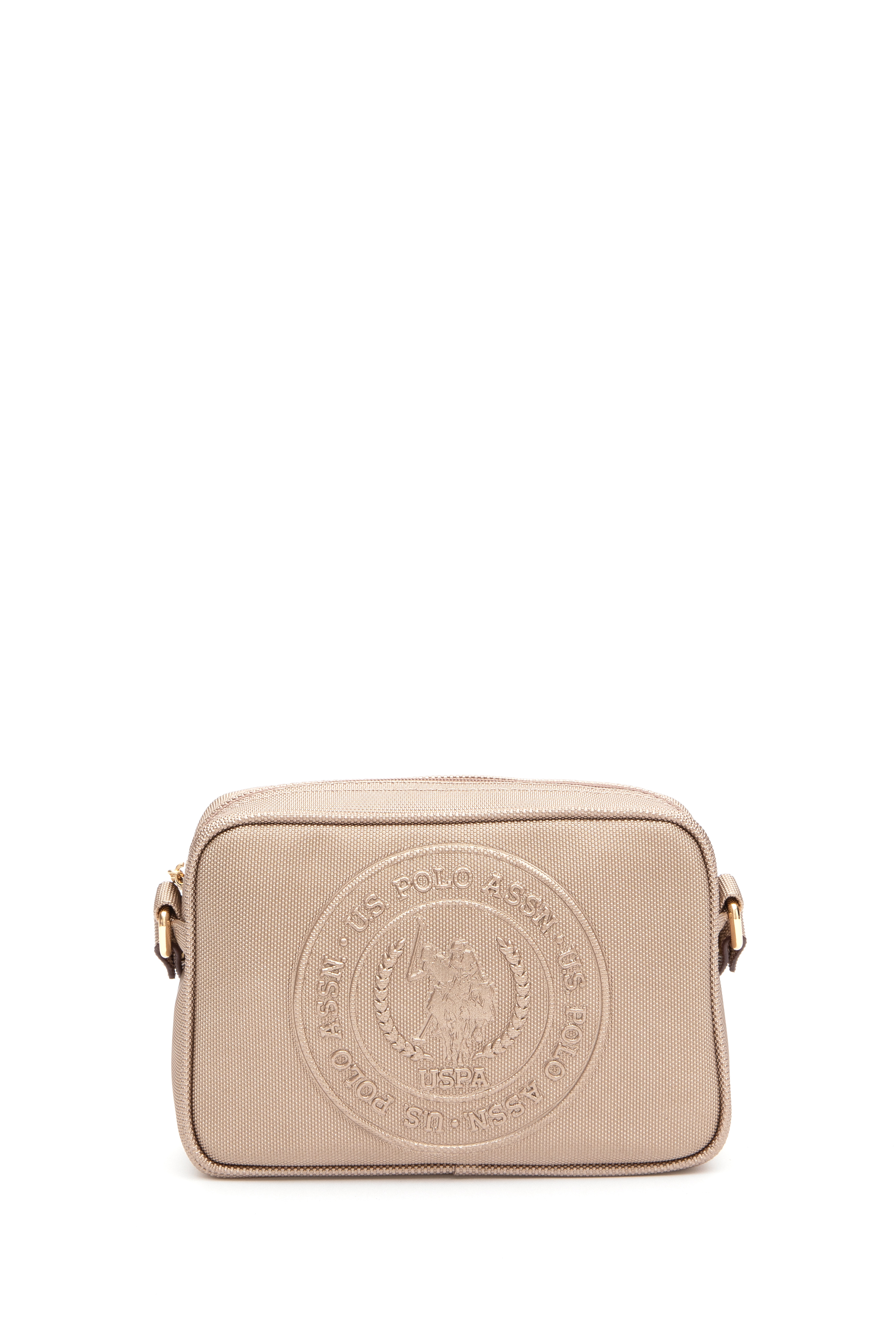 کیف رودوشی طلایی استاندارد فیت زنانه یو اس پولو | US POLO ASSN