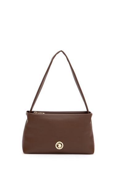 کیف رودوشی  قهوه ای روشن  استاندارد فیت  زنانه یو اس پولو | US POLO ASSN