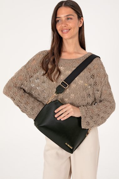 کیف رودوشی  خاکی  استاندارد فیت  زنانه یو اس پولو | US POLO ASSN
