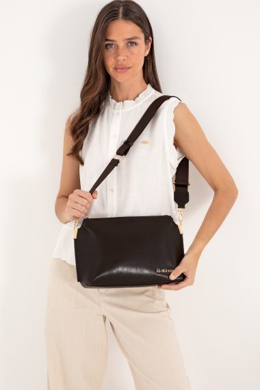 کیف رودوشی  قهوه ای  استاندارد فیت  زنانه یو اس پولو | US POLO ASSN