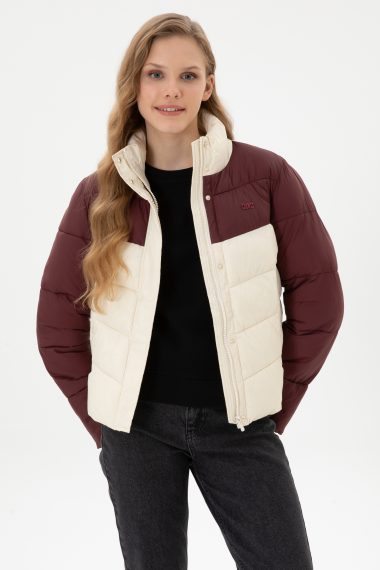 کاپشن  کرمی  Crop Top  زنانه یو اس پولو | US POLO ASSN