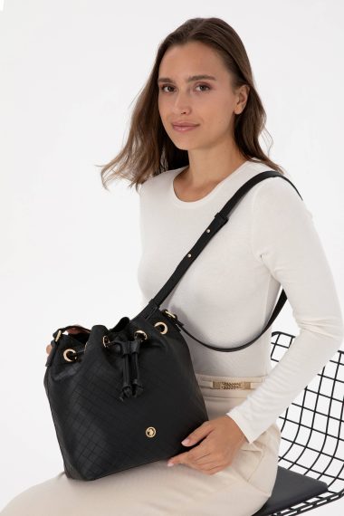 کیف رودوشی  سیاه  استاندارد فیت  زنانه یو اس پولو | US POLO ASSN