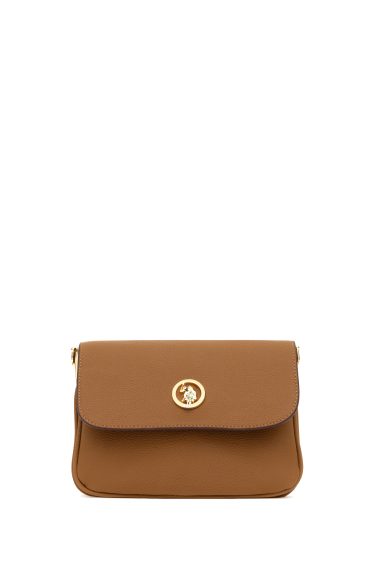 کیف رودوشی  قهوه ای روشن  استاندارد فیت  زنانه یو اس پولو | US POLO ASSN