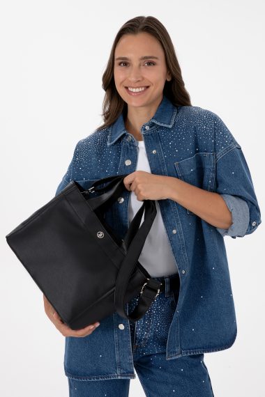 کیف رودوشی  سیاه  استاندارد فیت  زنانه یو اس پولو | US POLO ASSN