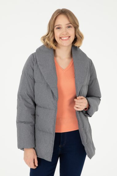 کاپشن  خاکستری  BASIC  زنانه یو اس پولو | US POLO ASSN
